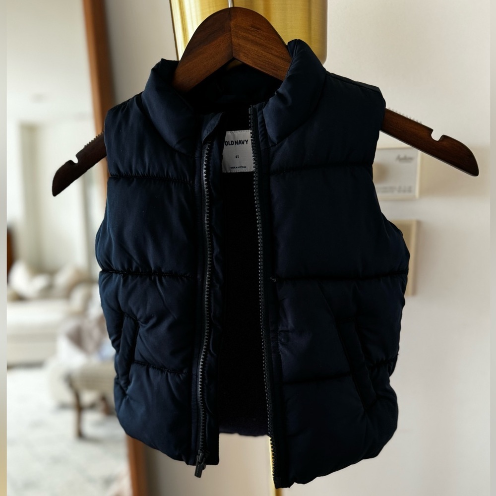 Toddler Navy Blue Puffer Vest